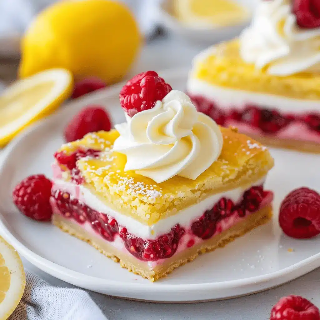lemon-raspberry-bars lemon raspberry bars - featured image
