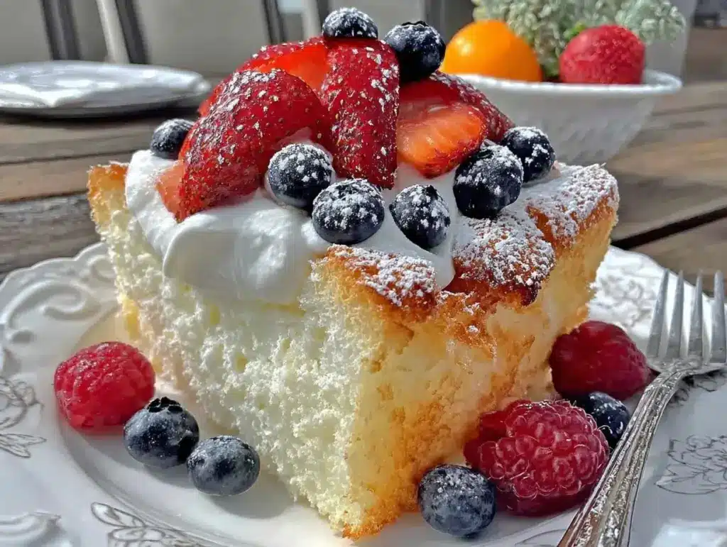 angel food cake recipe - featured image
