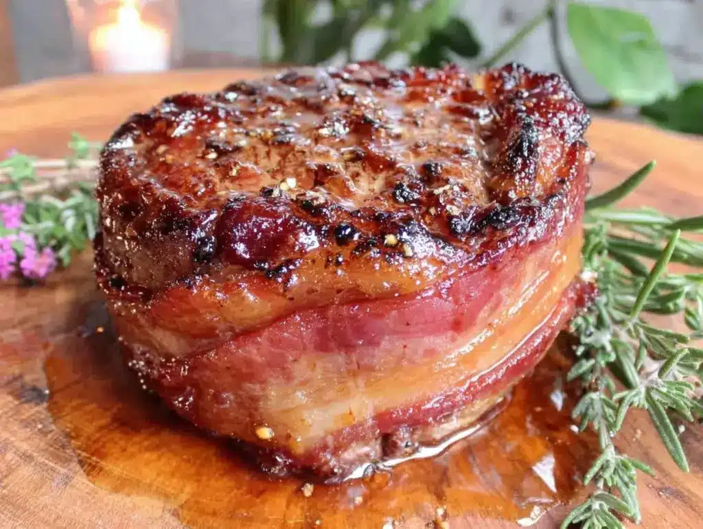bacon-wrapped filet mignon - featured image