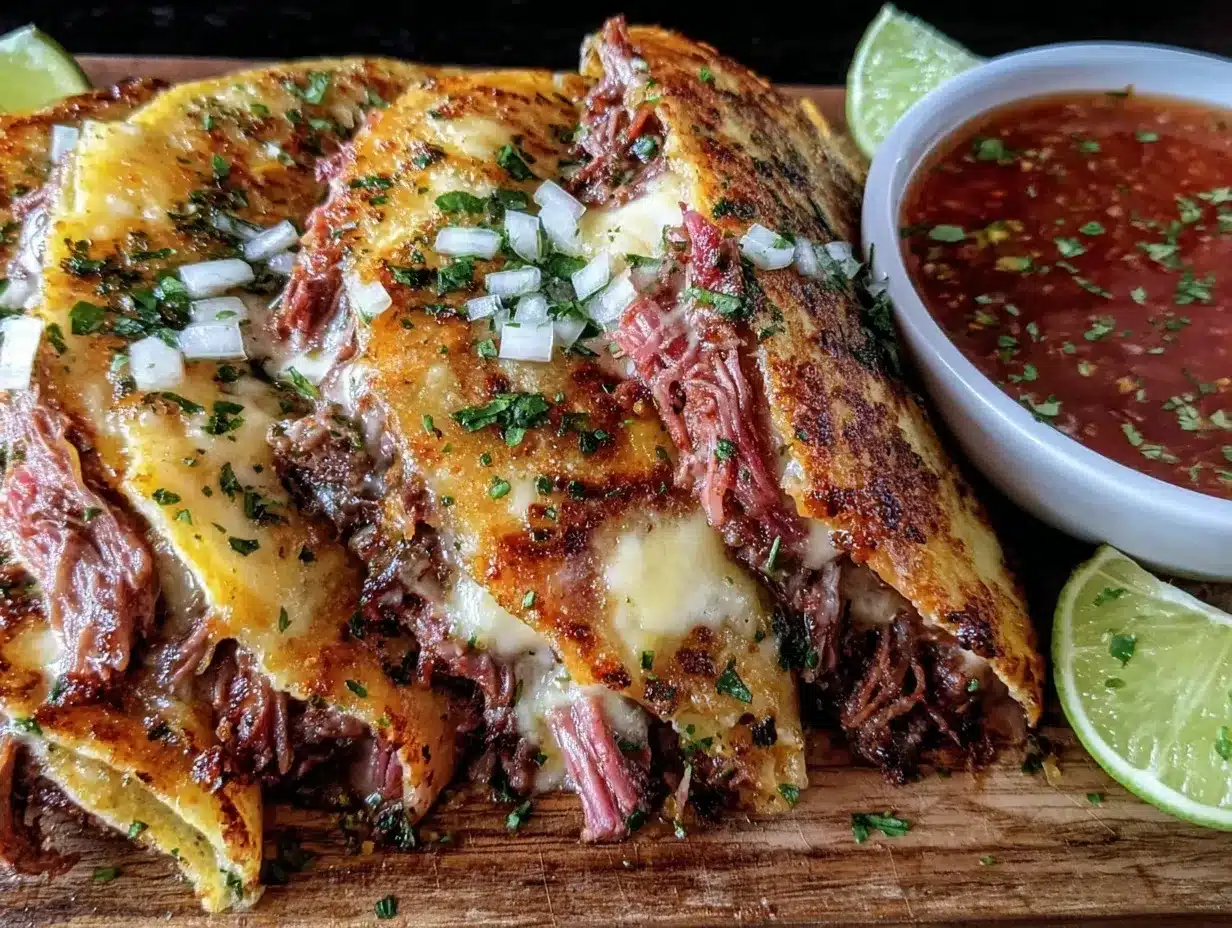 birria tacos with consomé preparation steps