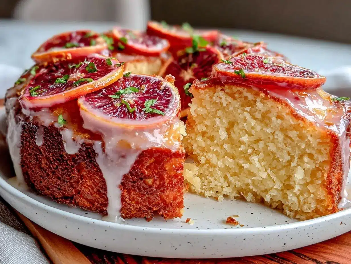 Blood Orange Olive Oil Cake preparation steps