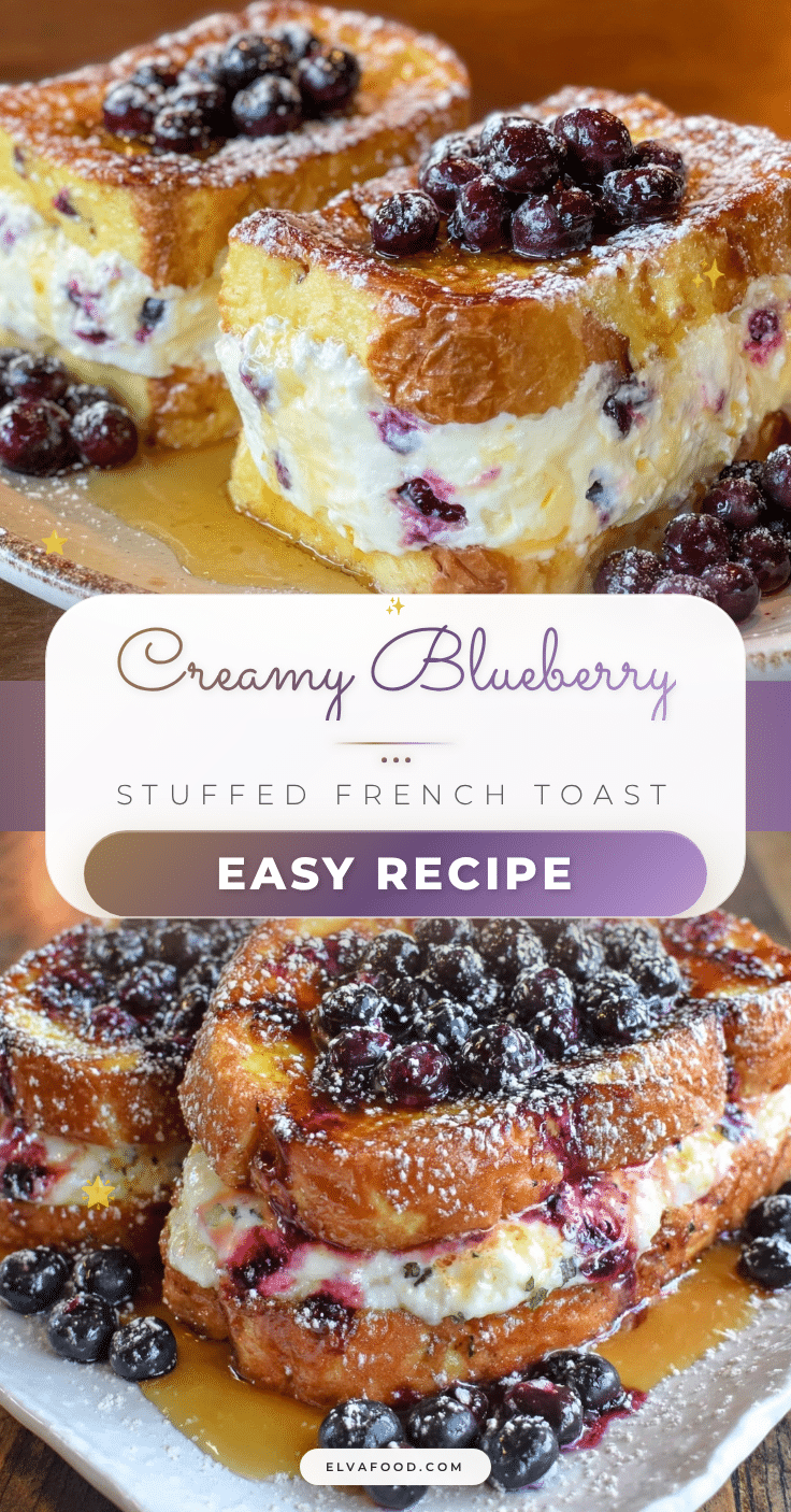 blueberry cream cheese stuffed french toast recipe