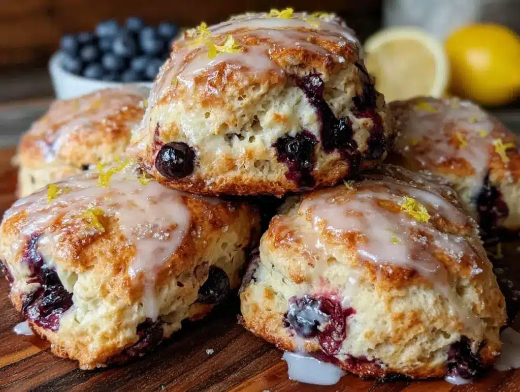 blueberry lemon scones - featured image