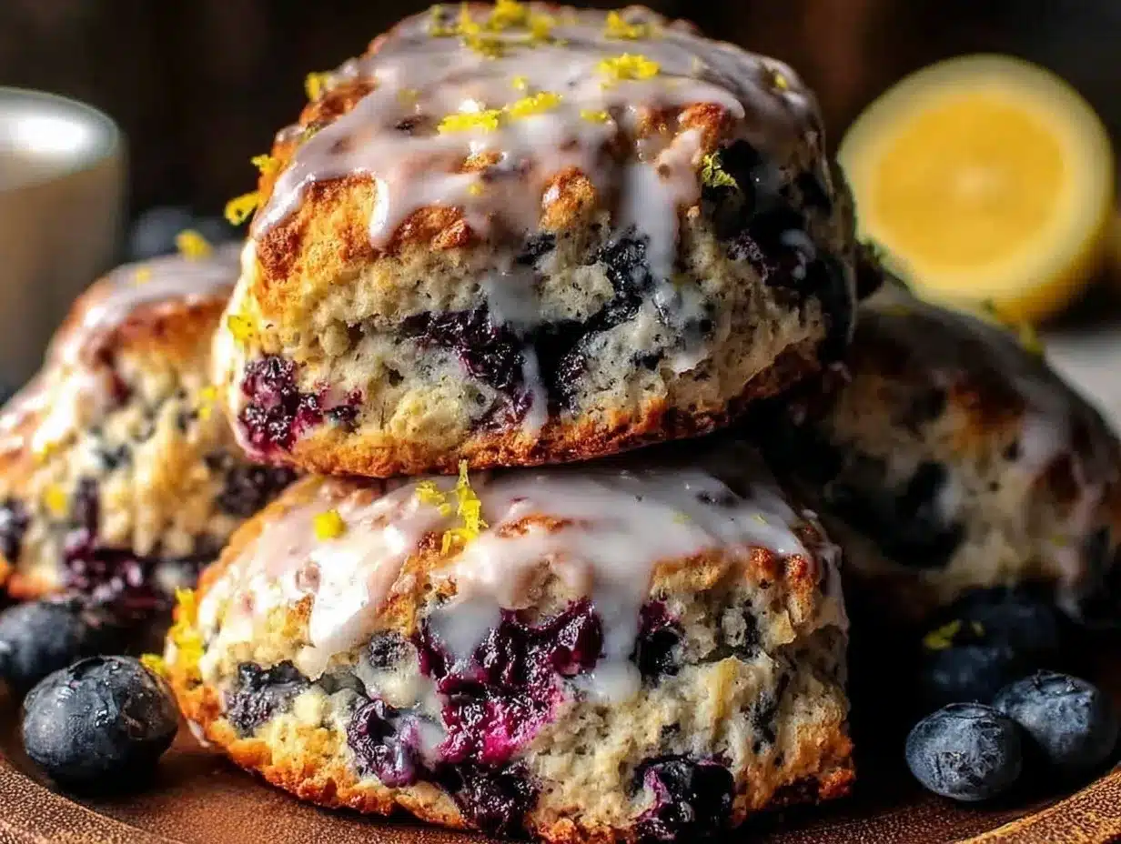 blueberry lemon scones preparation steps