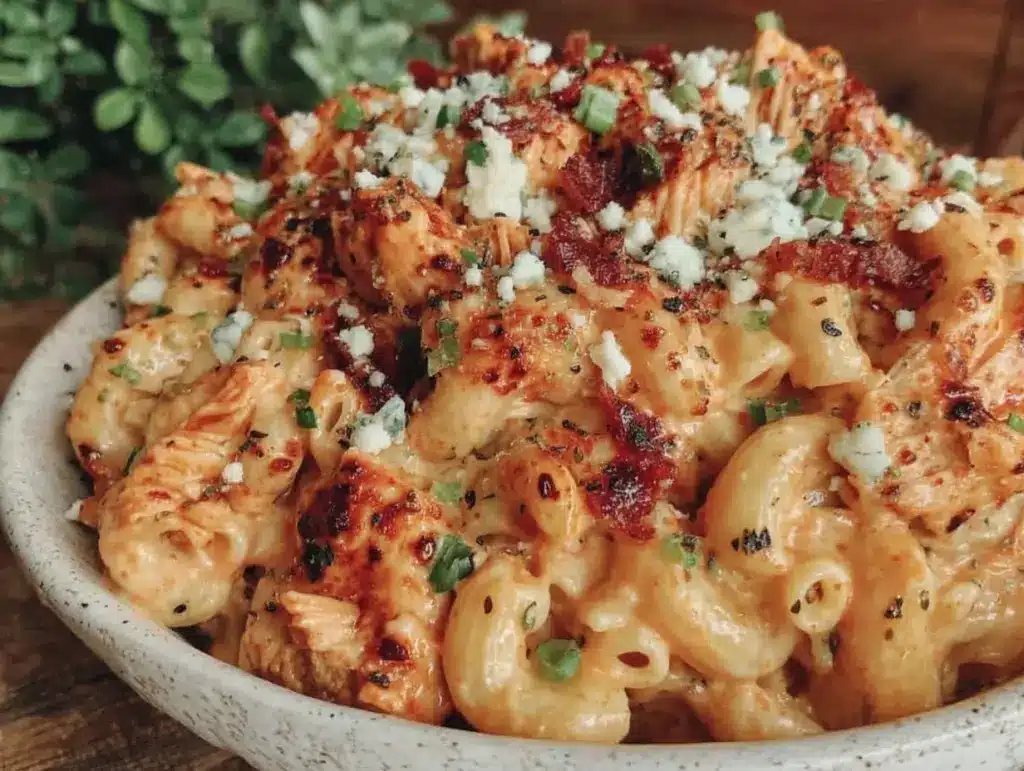 buffalo chicken mac and cheese - featured image