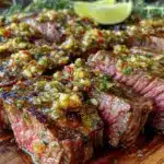 carne asada with chimichurri sauce - featured image