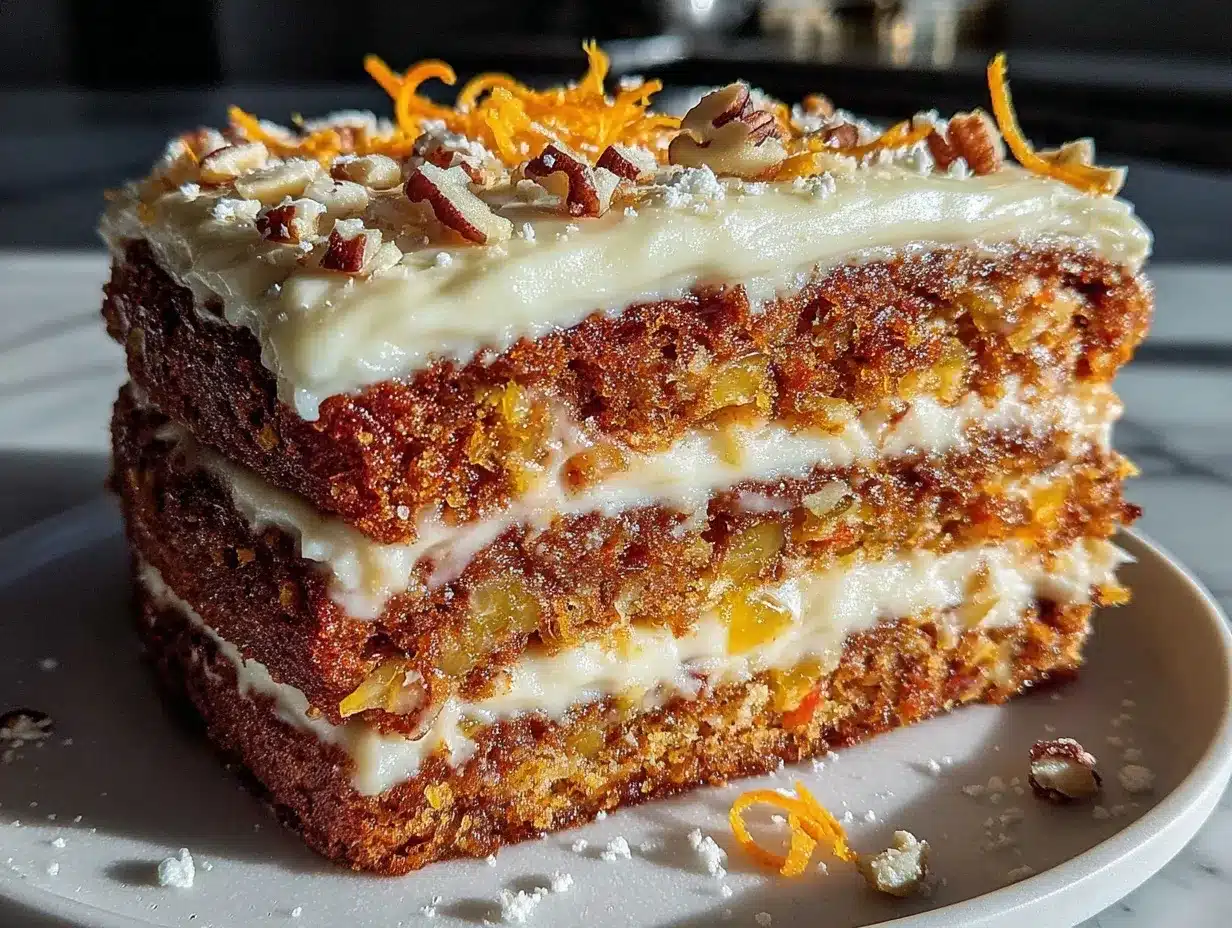 carrot cake with cream cheese frosting preparation steps