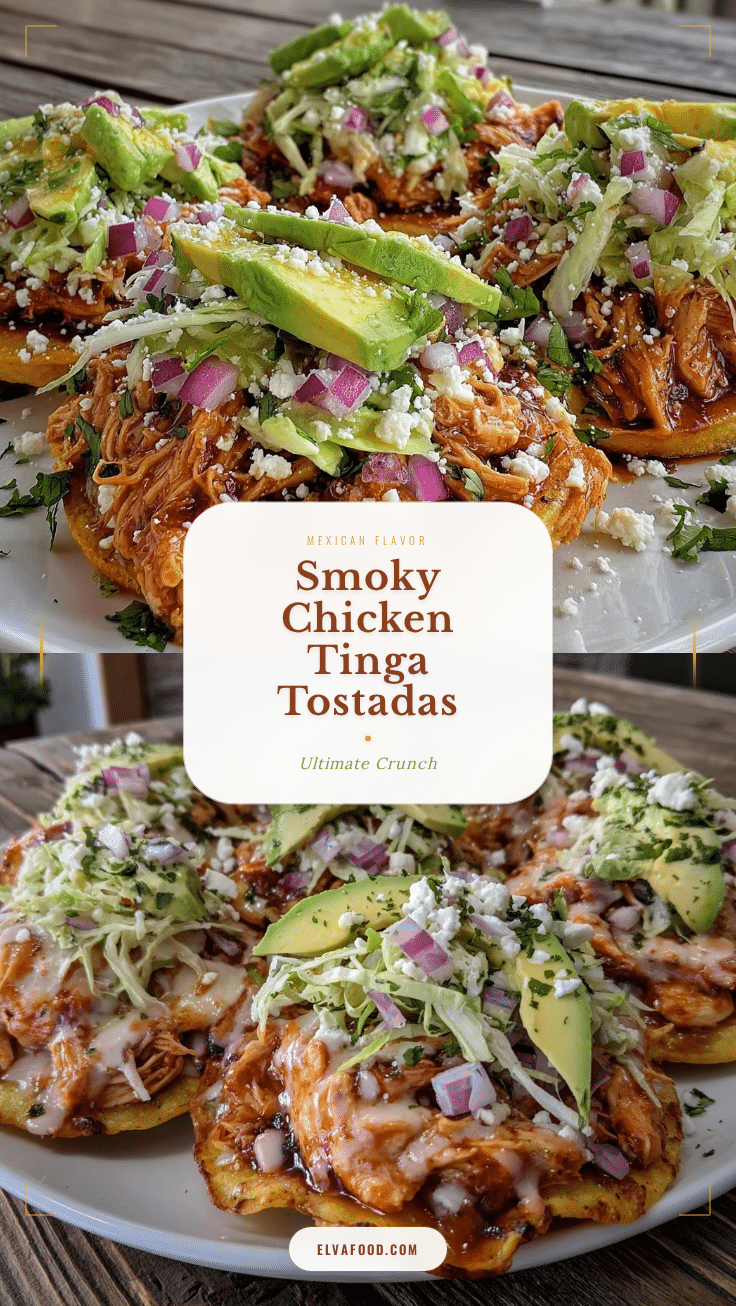 Chicken Tinga Tostadas recipe