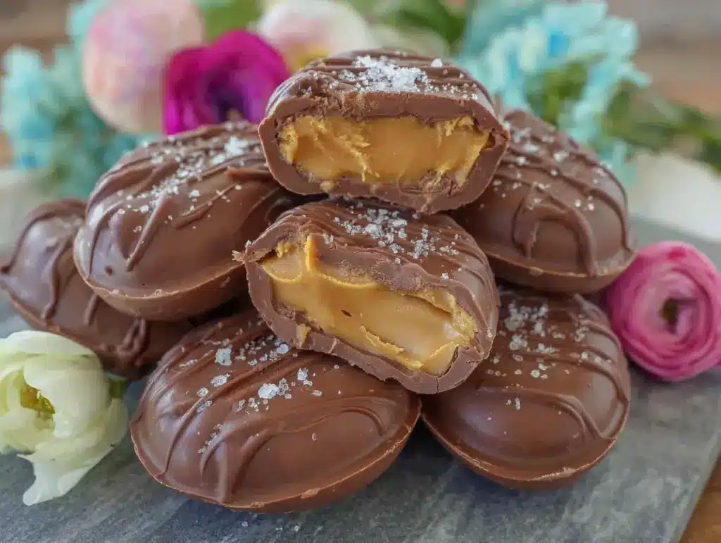 chocolate peanut butter Easter eggs - featured image