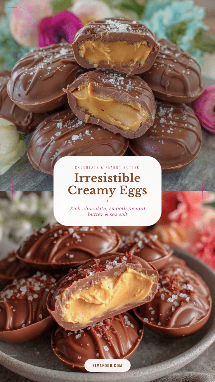 chocolate peanut butter Easter eggs recipe