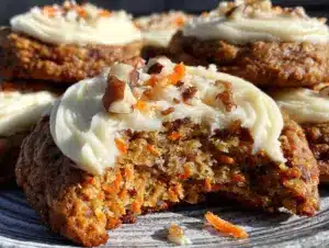 cozy carrot cake cookies - featured image