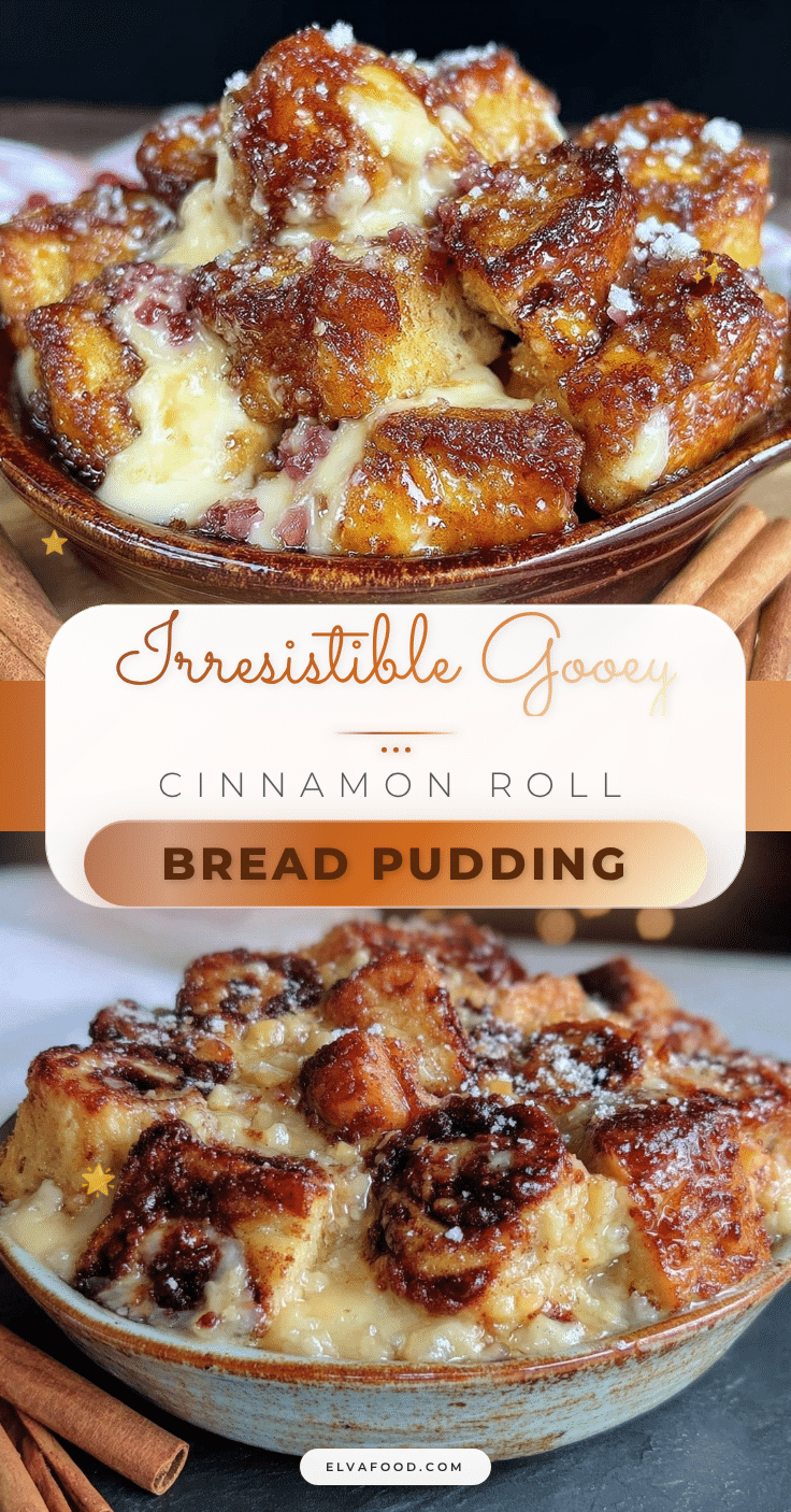 cozy cinnamon roll bread pudding recipe