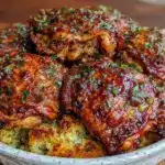 cozy crockpot chicken and stuffing - featured image