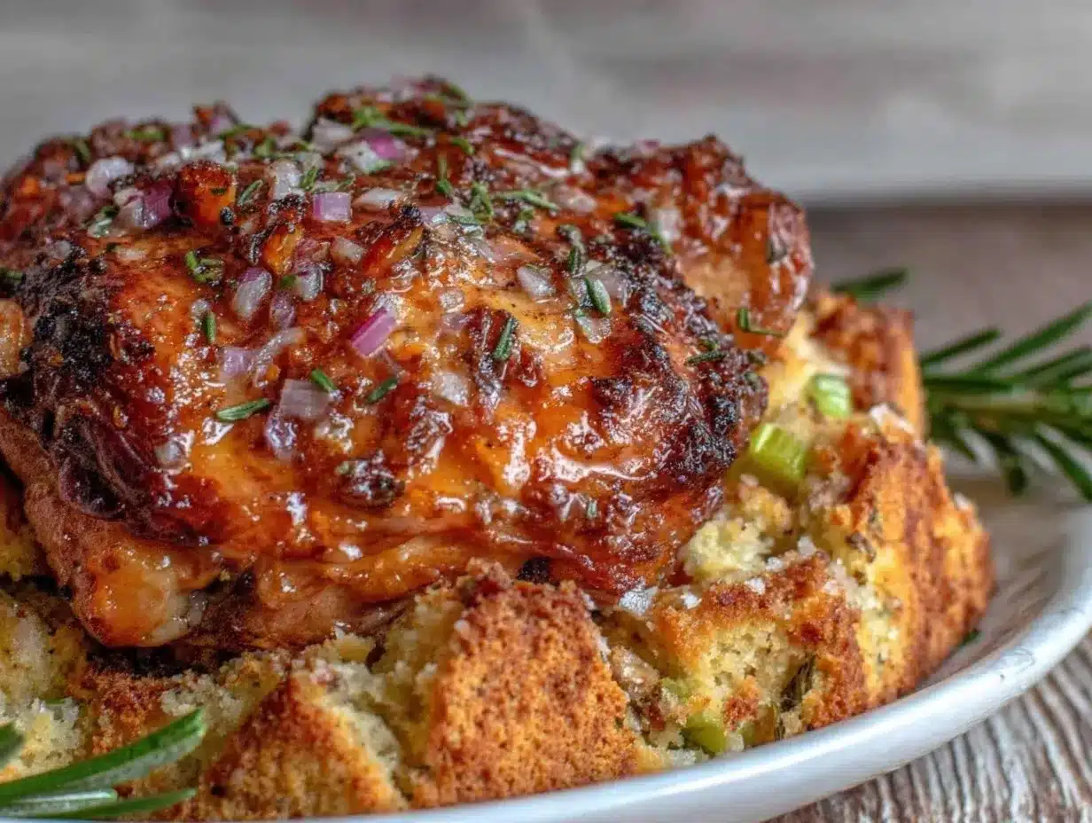 cozy crockpot chicken and stuffing preparation steps