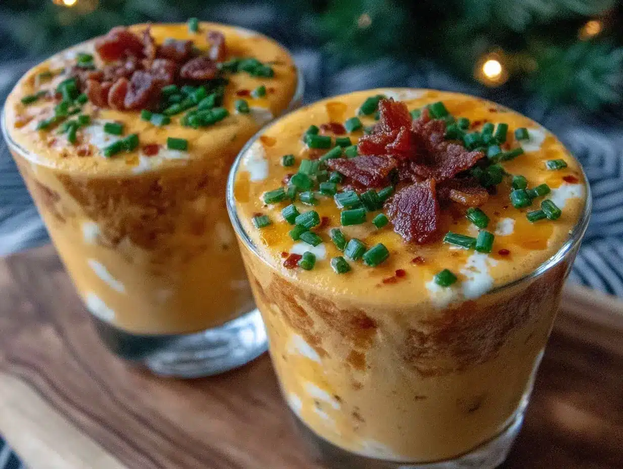 creamy beer cheese soup shooters preparation steps