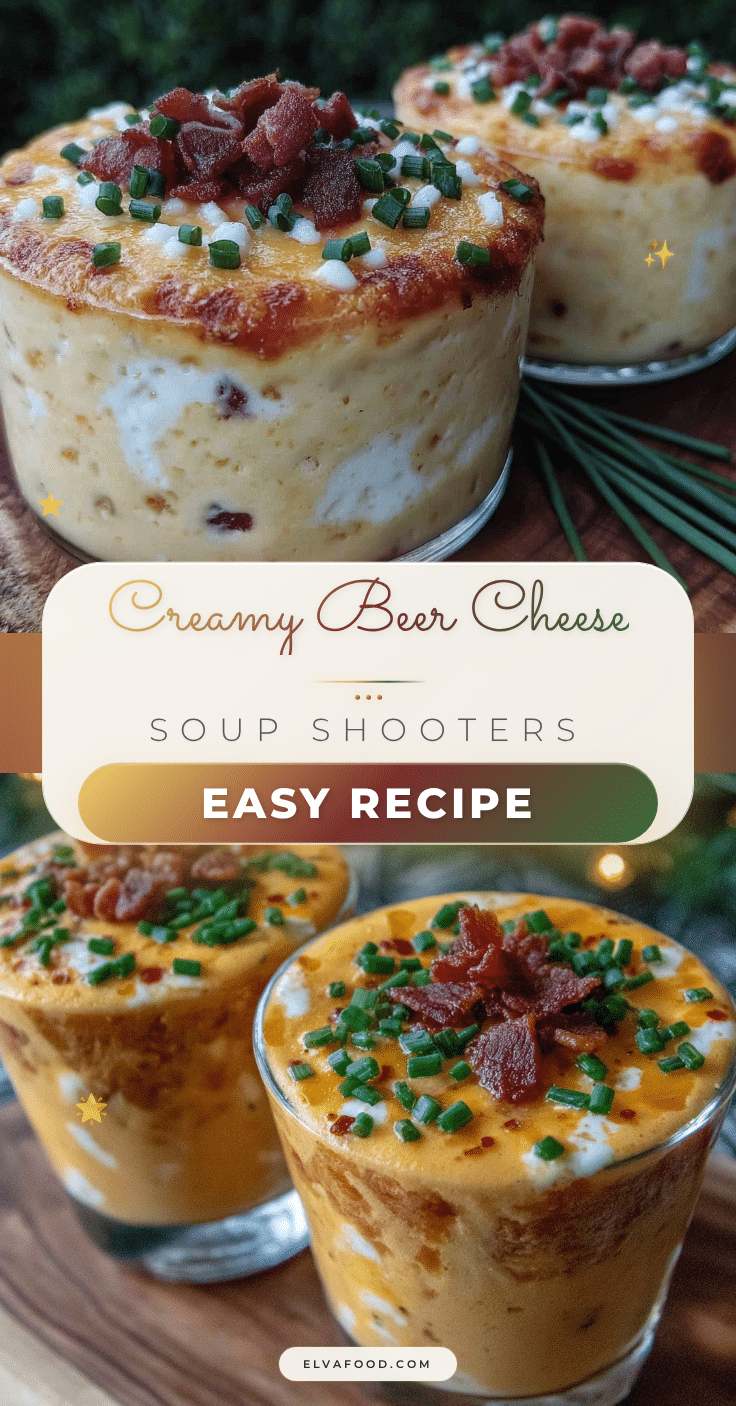 creamy beer cheese soup shooters recipe