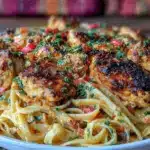 creamy cajun chicken pasta - featured image