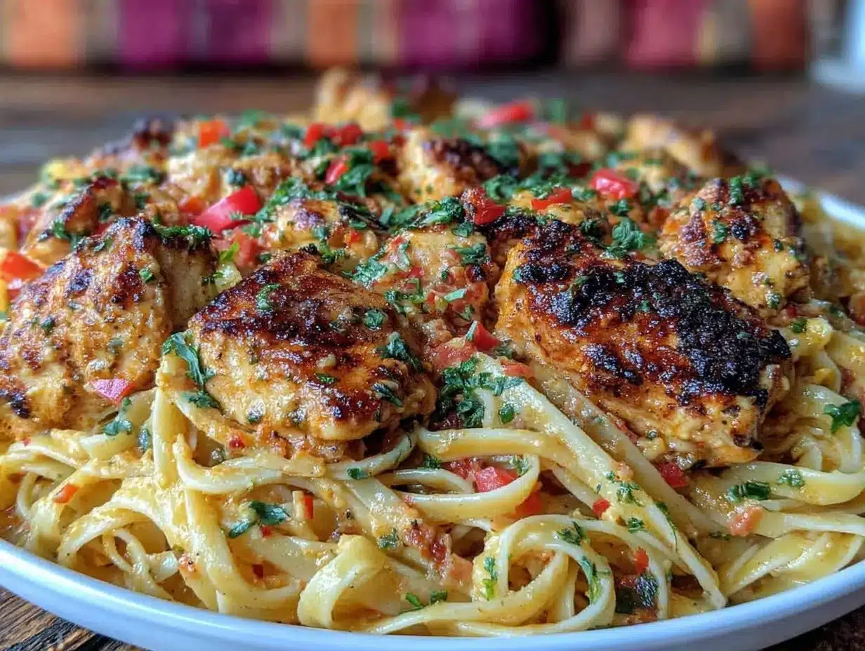 creamy cajun chicken pasta preparation steps