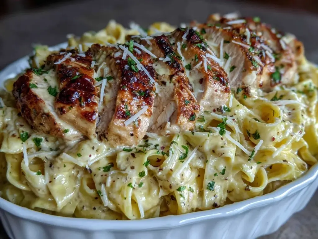 Creamy Chicken Alfredo Fettuccine - featured image