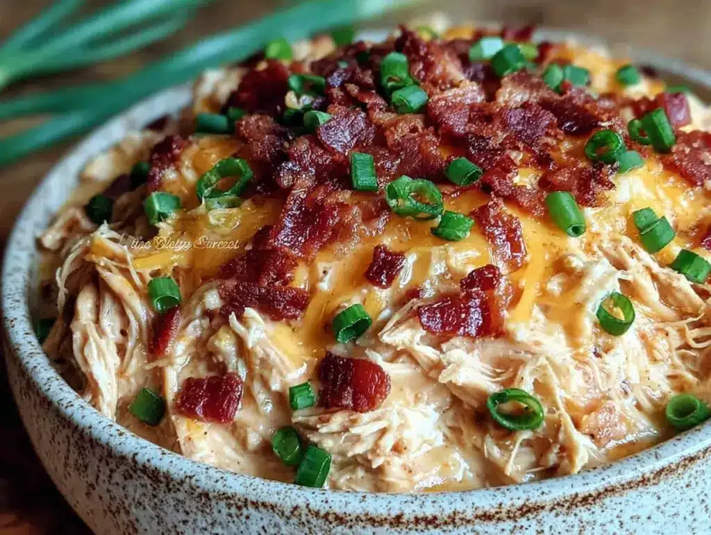 creamy crockpot crack chicken - featured image