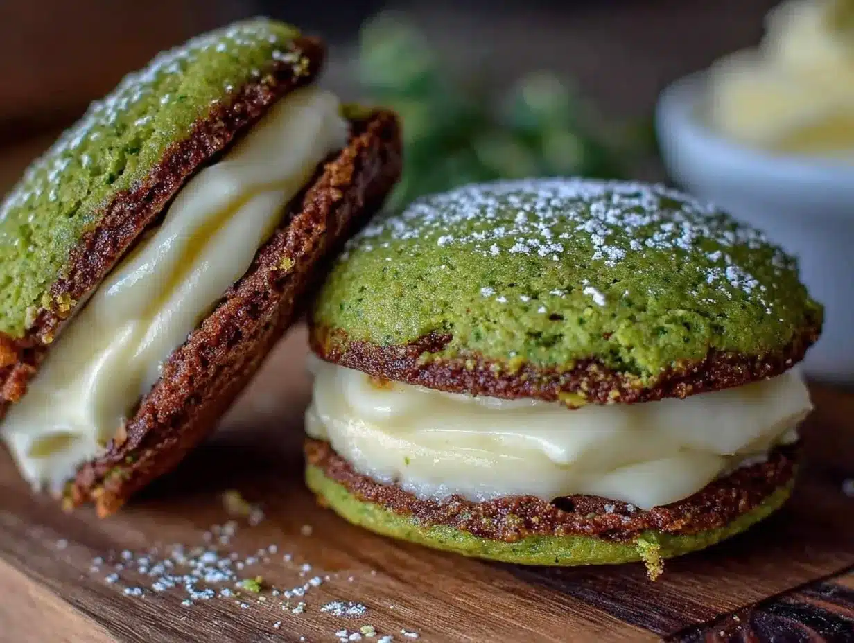 creamy green velvet whoopie pies preparation steps