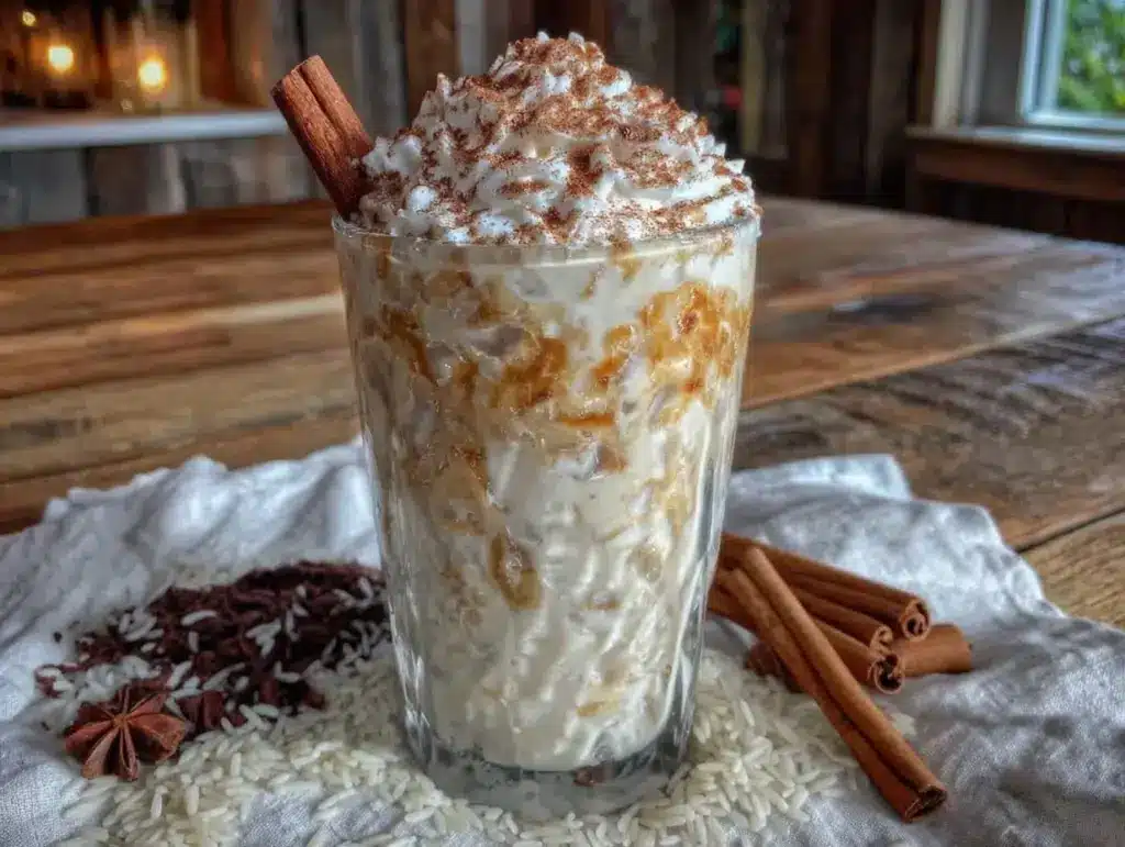 creamy homemade horchata - featured image