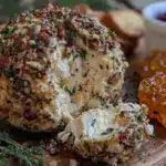 creamy Irish cheddar cheese ball - featured image