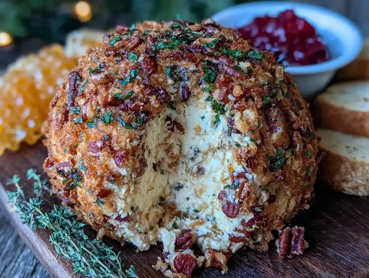 creamy Irish cheddar cheese ball preparation steps