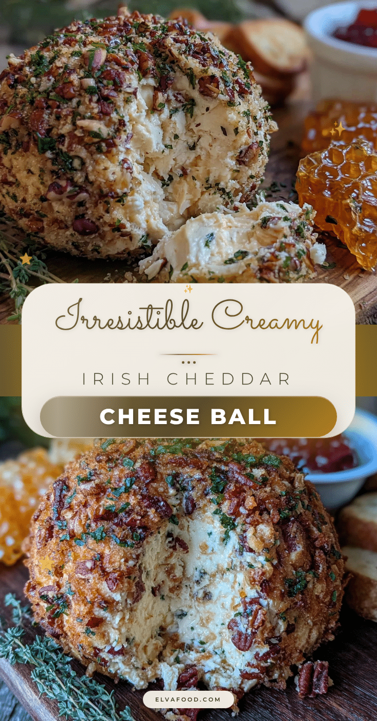 creamy Irish cheddar cheese ball recipe