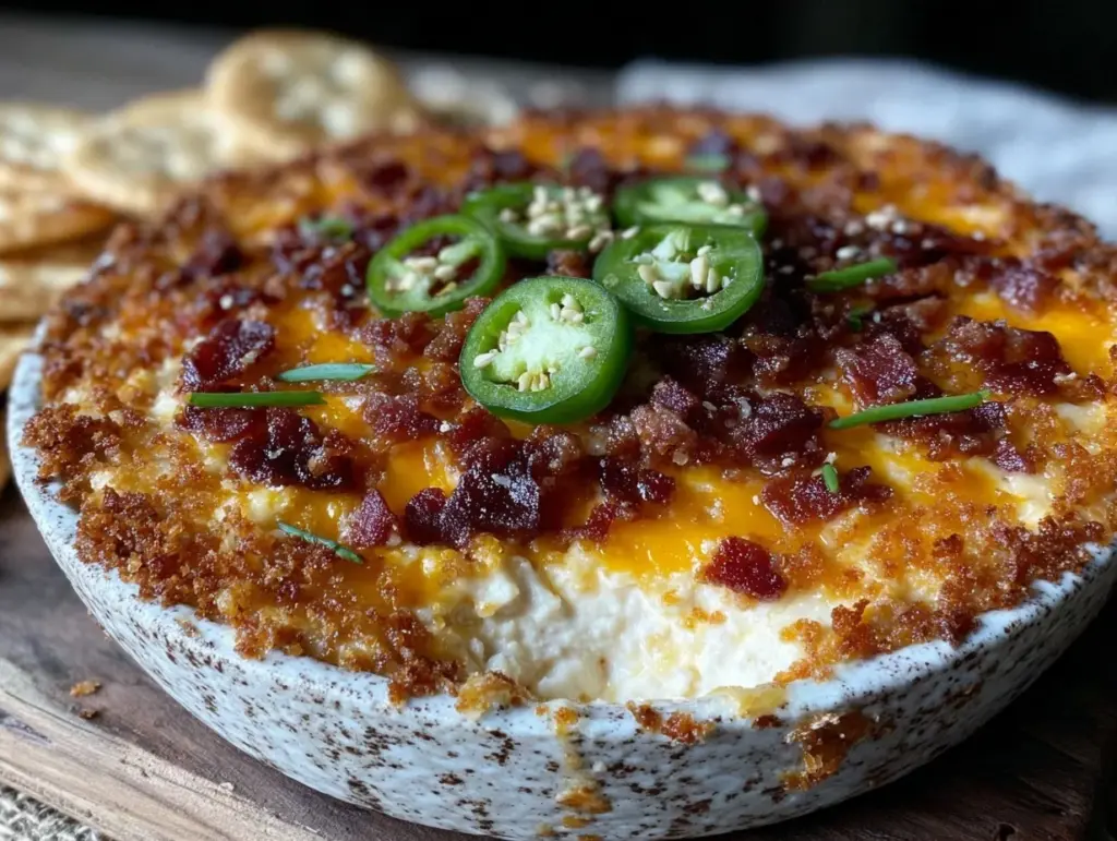 creamy jalapeño popper dip - featured image