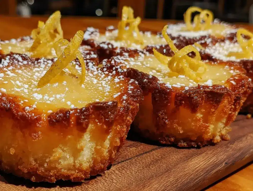 creamy lemon curd tarts - featured image