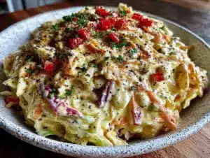 creamy memphis-style coleslaw - featured image