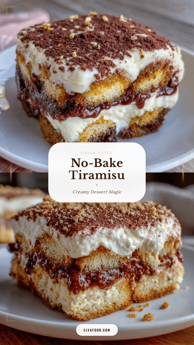 creamy no-bake tiramisu recipe