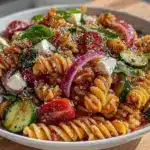 creamy pasta salad with italian dressing - featured image