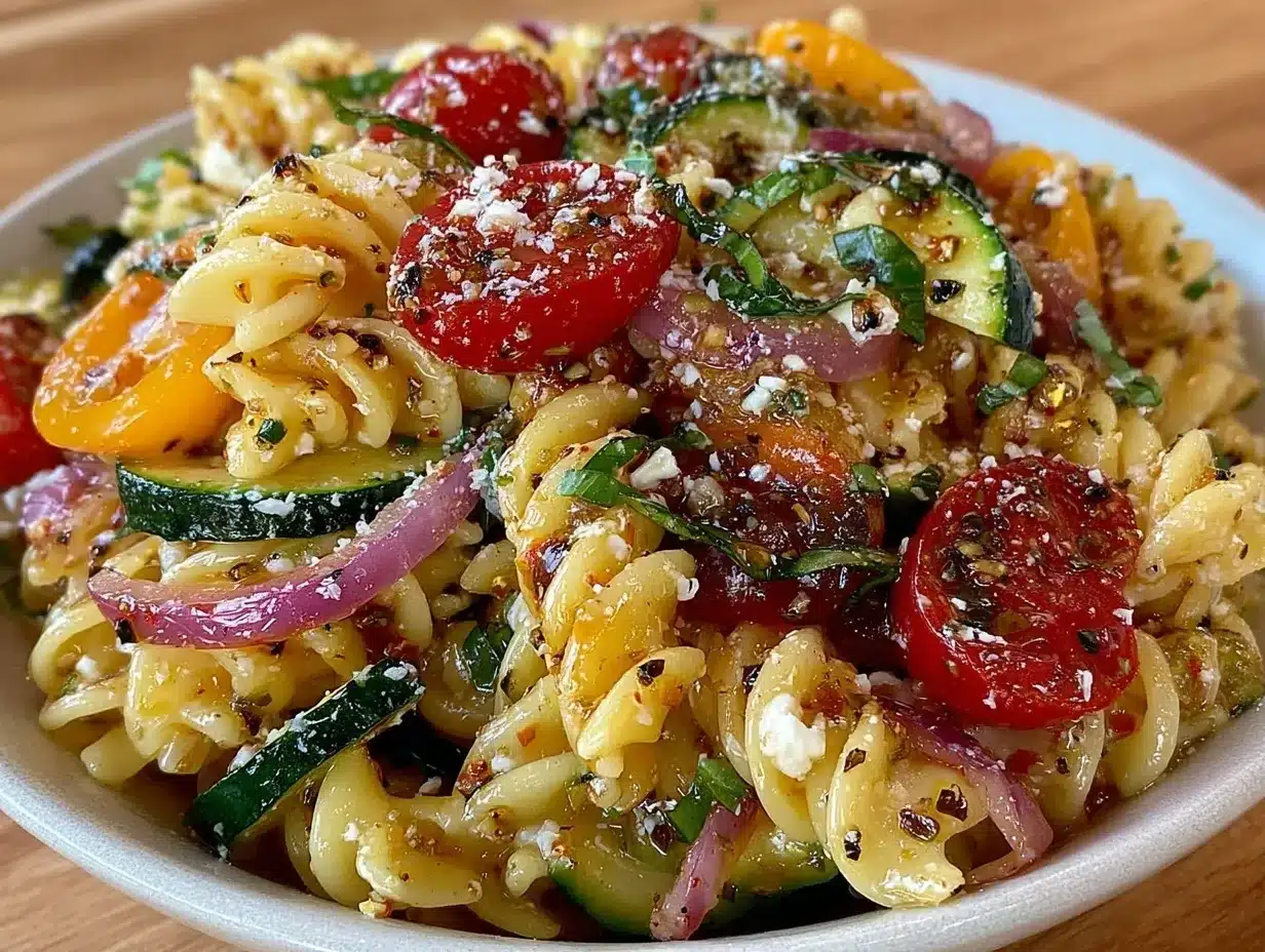 creamy pasta salad with italian dressing preparation steps