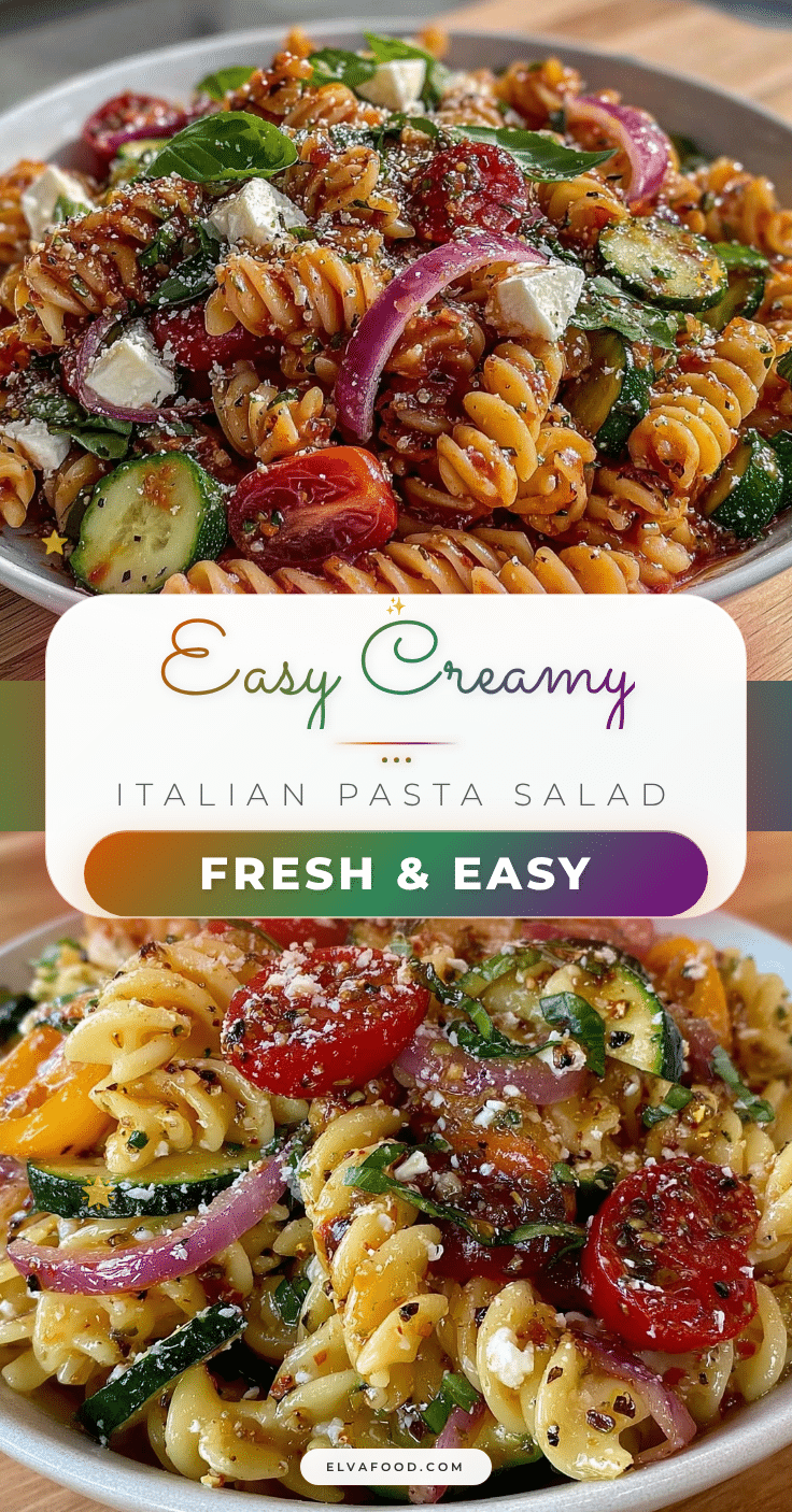creamy pasta salad with italian dressing recipe