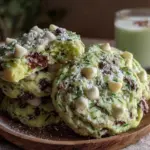 Creamy Shamrock Shake Cookies - featured image