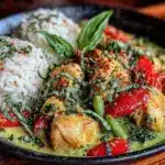 creamy Thai green curry with chicken - featured image