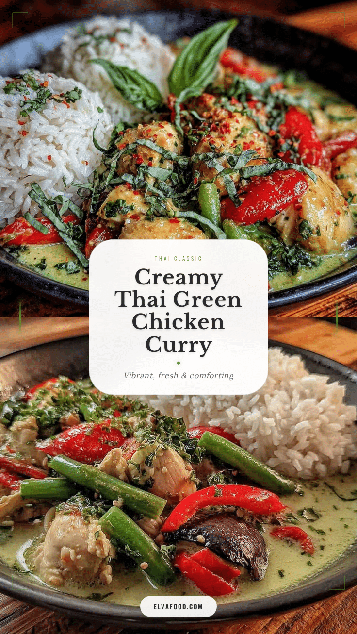 creamy Thai green curry with chicken recipe