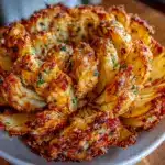 crispy air fryer blooming onion - featured image