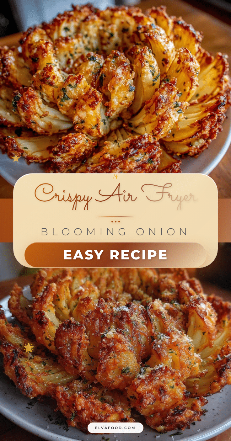 crispy air fryer blooming onion recipe