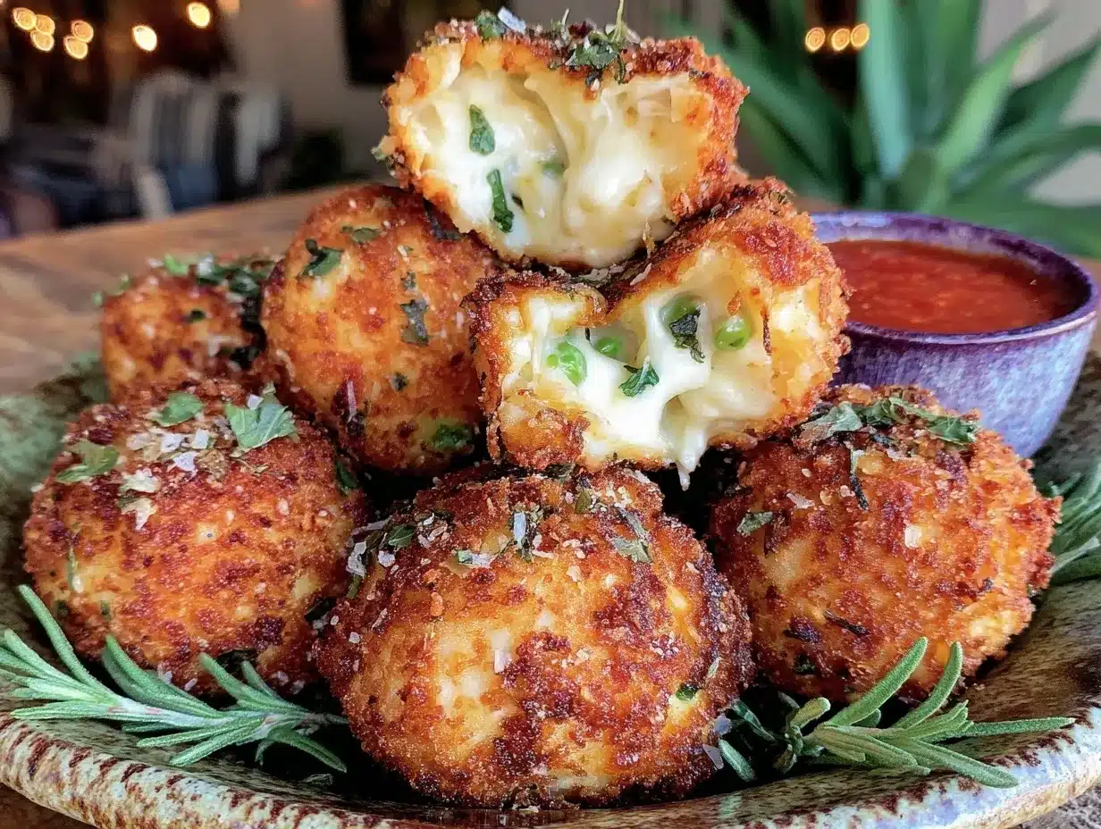 crispy arancini risotto balls preparation steps