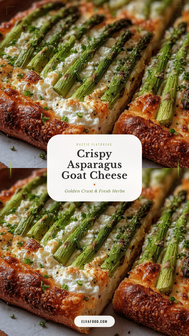 crispy asparagus goat cheese flatbread recipe