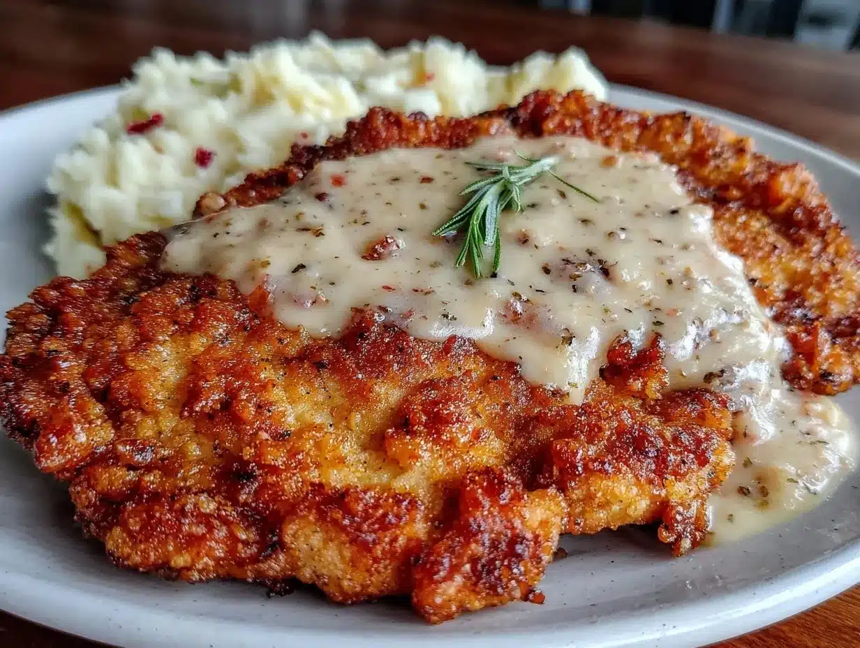 crispy chicken fried steak preparation steps