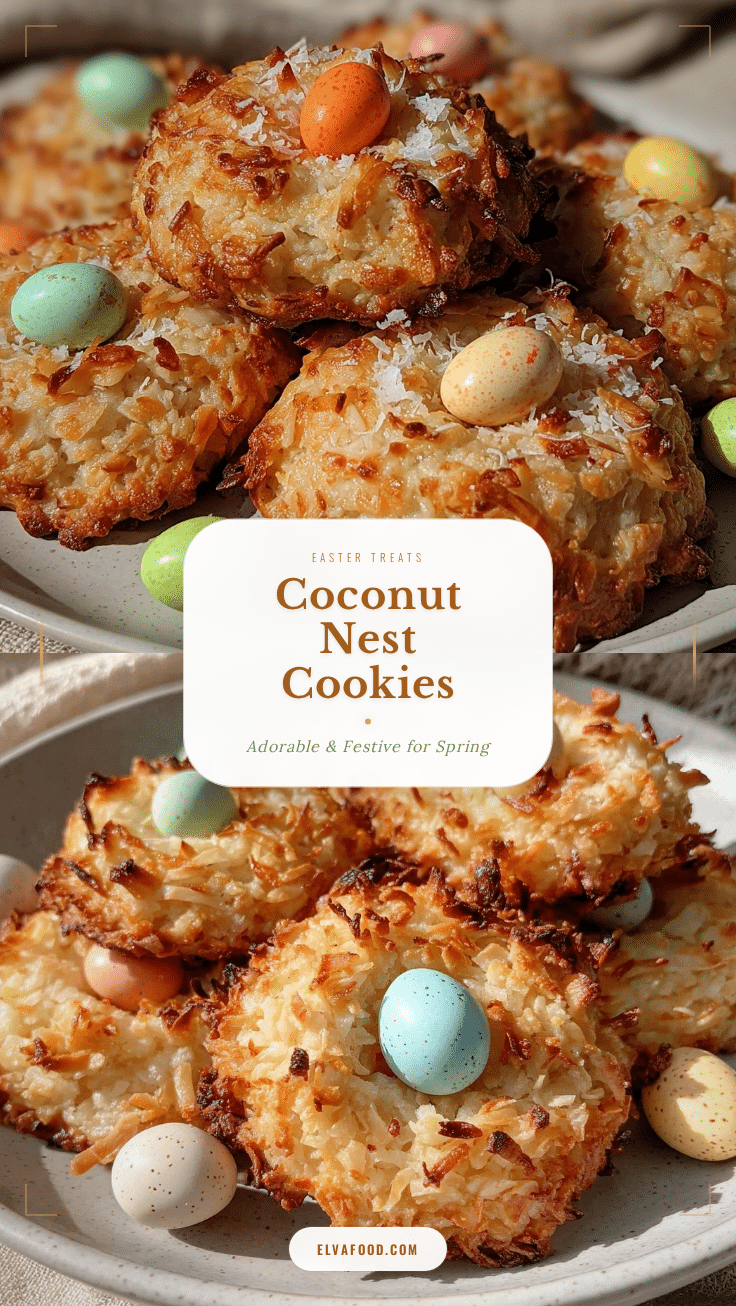Crispy Coconut Nest Cookies recipe