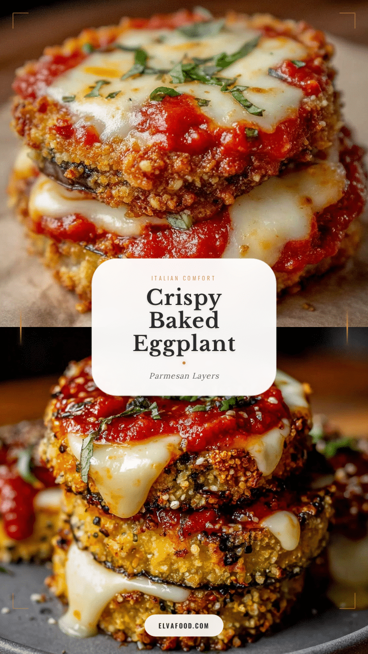 crispy eggplant parmesan stacks recipe