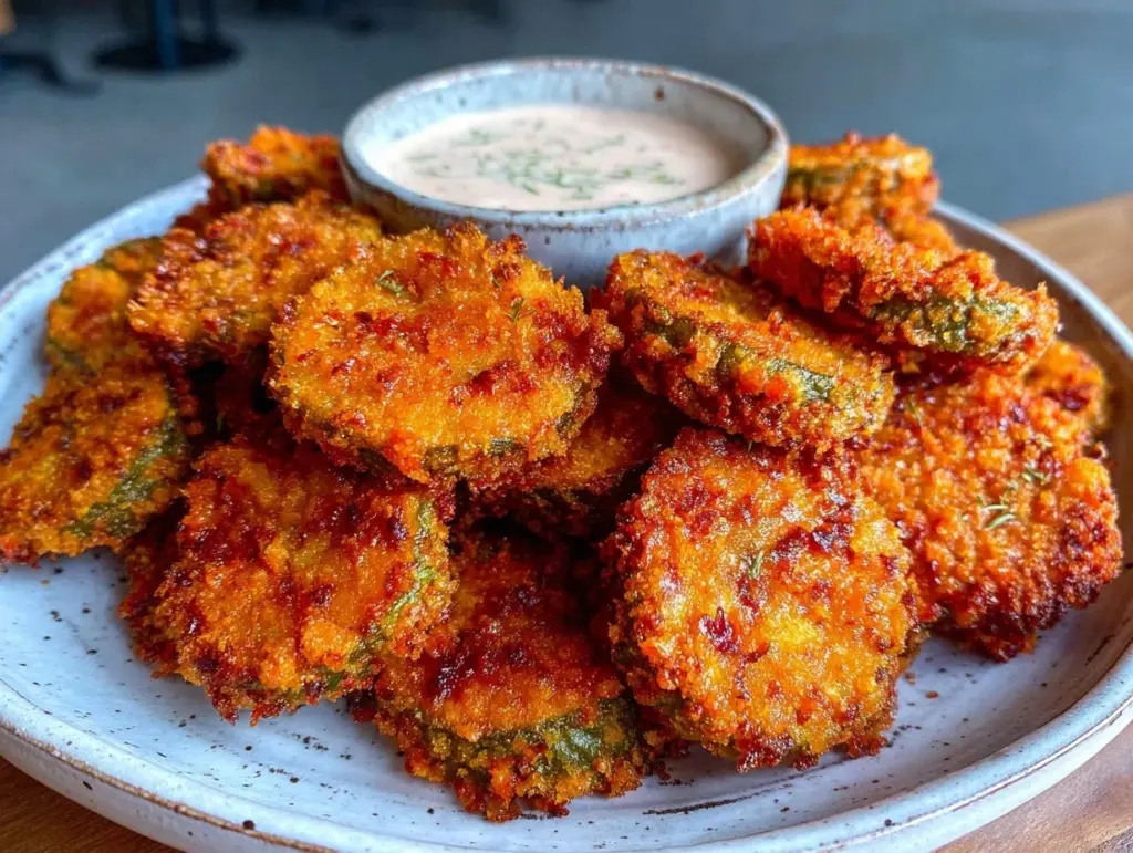 crispy fried pickles - featured image