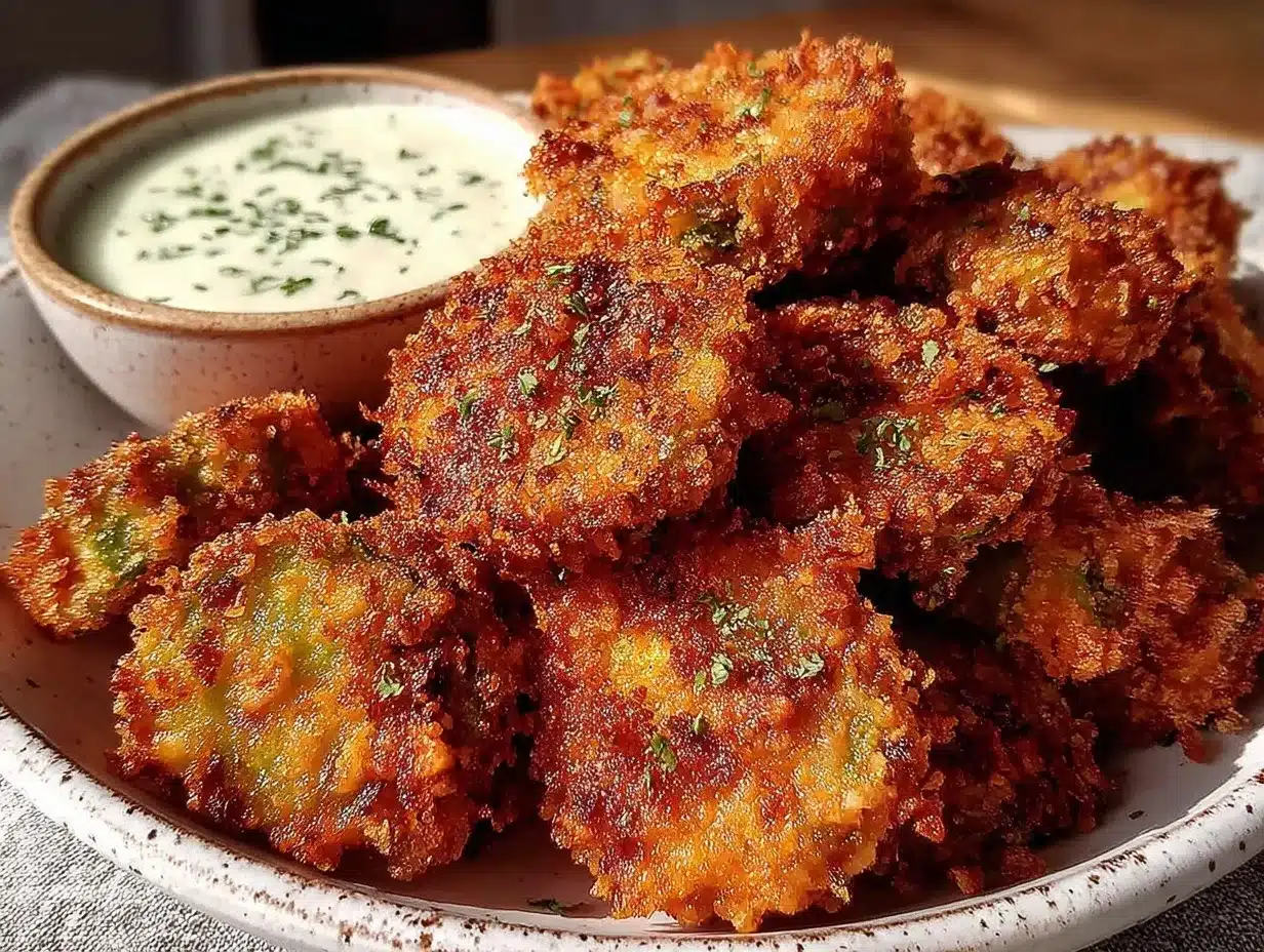 crispy fried pickles preparation steps