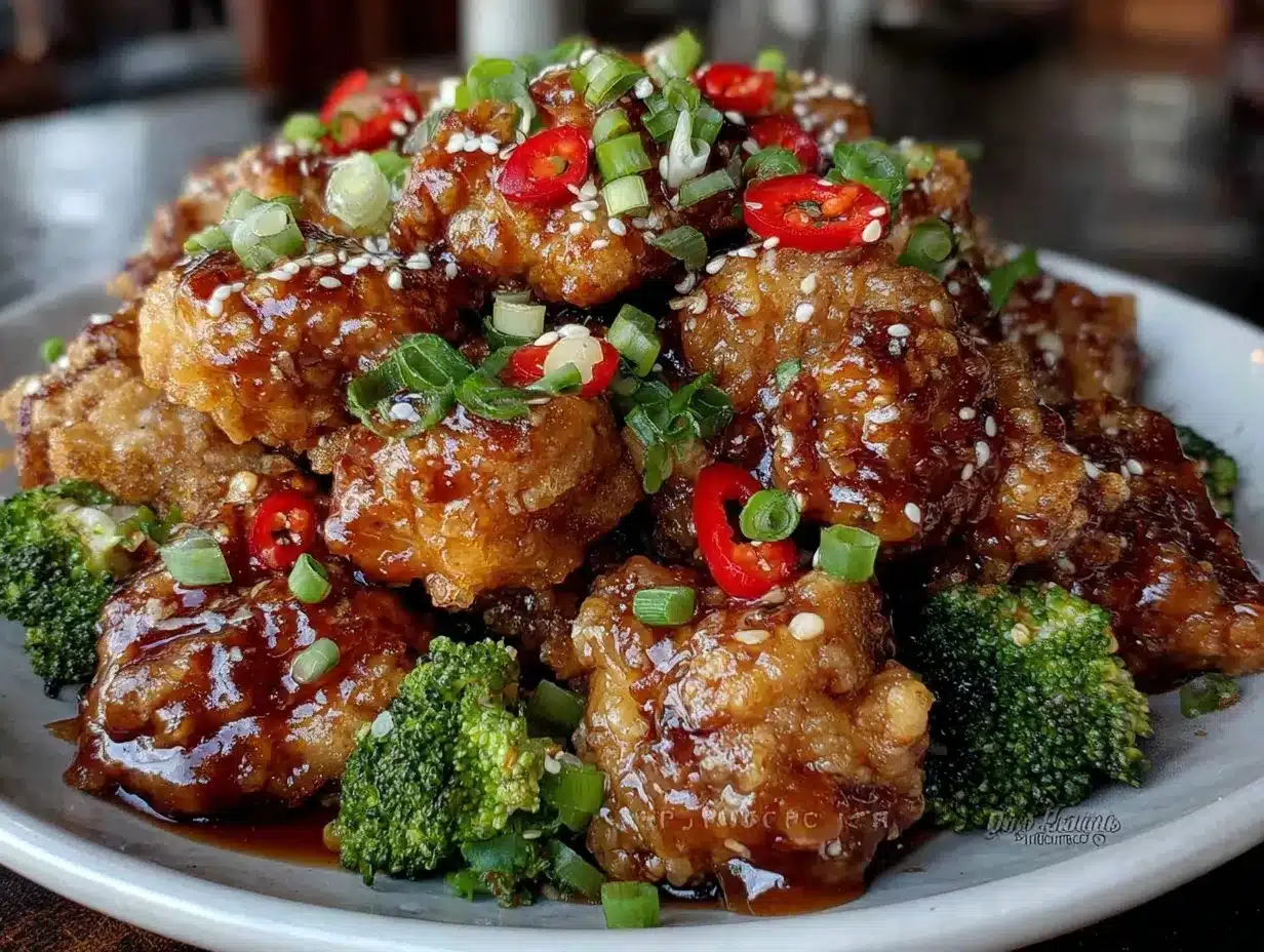 Crispy General Tso’s Chicken preparation steps