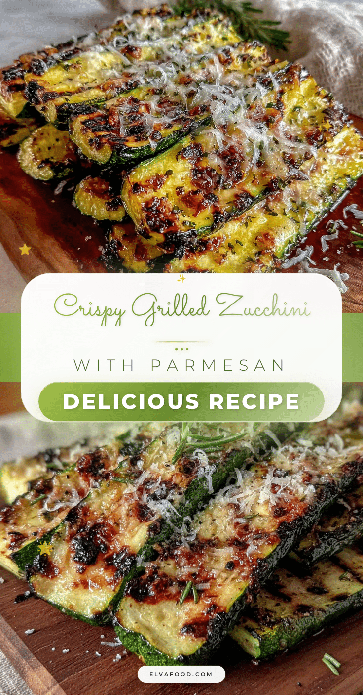 crispy grilled zucchini with parmesan recipe